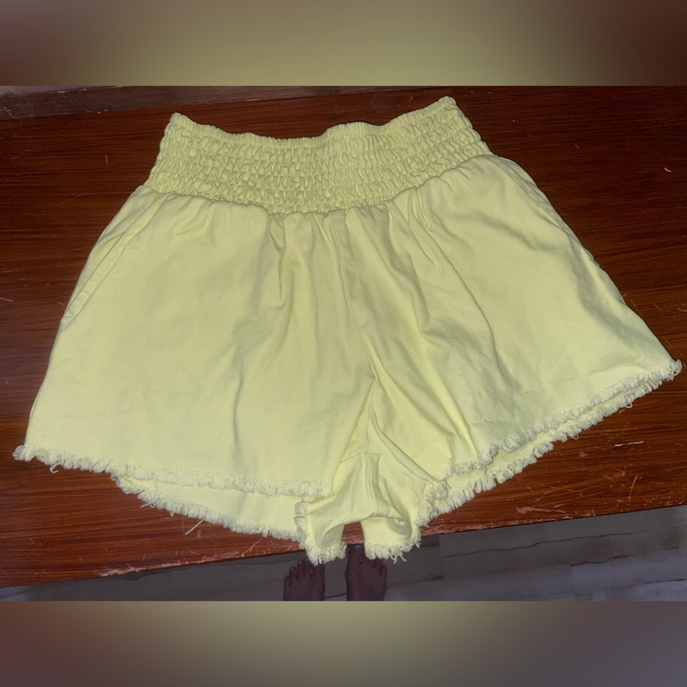 Wild Fable High Waist Safety Yellow Shorts